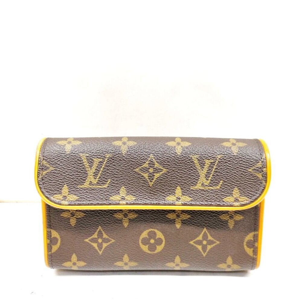 Louis Vuitton LV Shoulder Bag Pochette Florentine Brown Monogram 650-052125